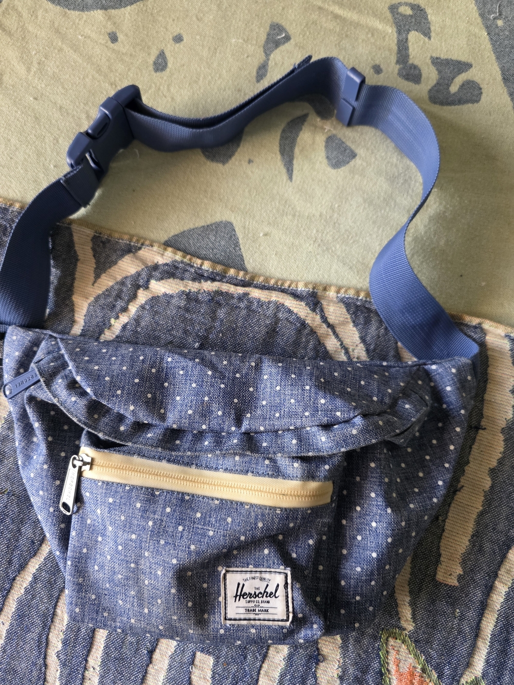 Herschel Supply Company Blue Polka Dot Crossbody Bag